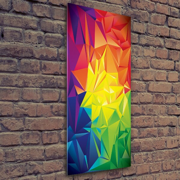 Verticale glasfoto Abstracte achtergrond