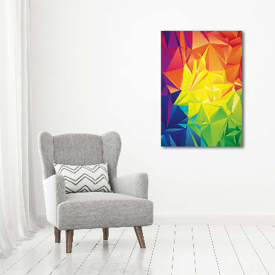 Verticale glasfoto Abstracte achtergrond