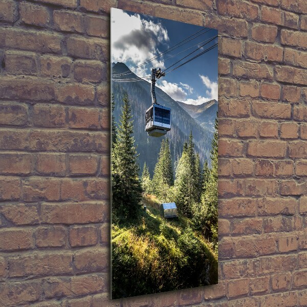 Verticaal glasschilderij Achtbaan