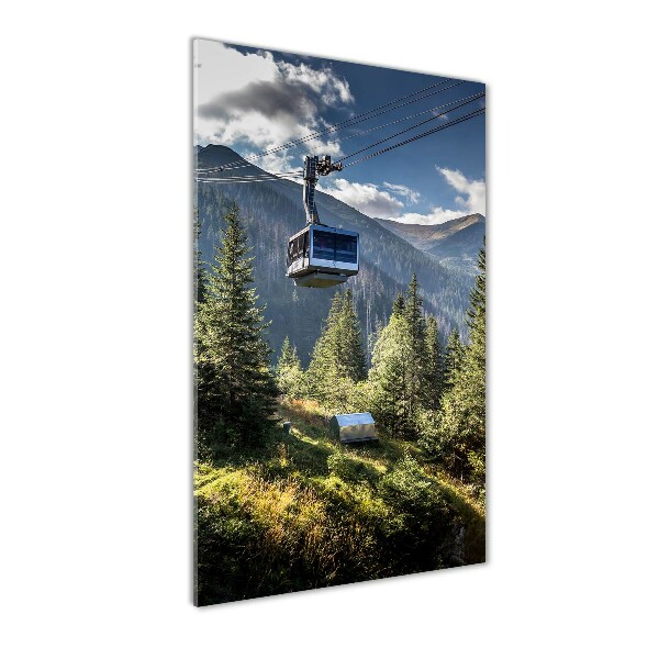 Verticaal glasschilderij Achtbaan