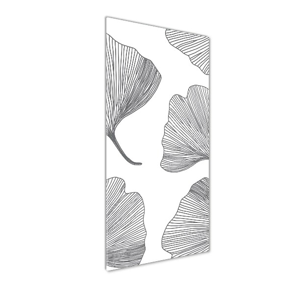 Verticale glasfoto Ginkgo