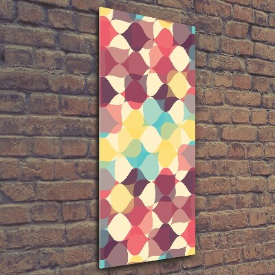 Foto obraz szklany pionowy Geometryczne tło
