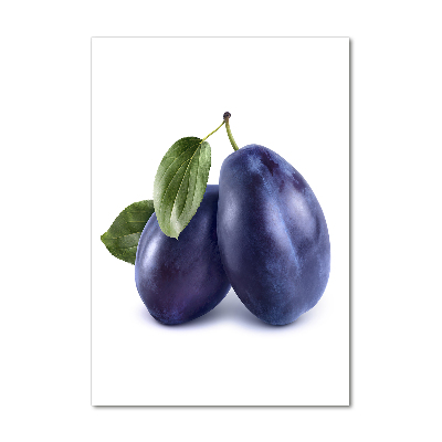 Verticale glasfoto Pruimen
