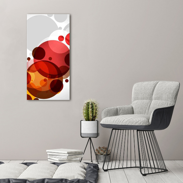 Verticale glasfoto Cirkelabstractie