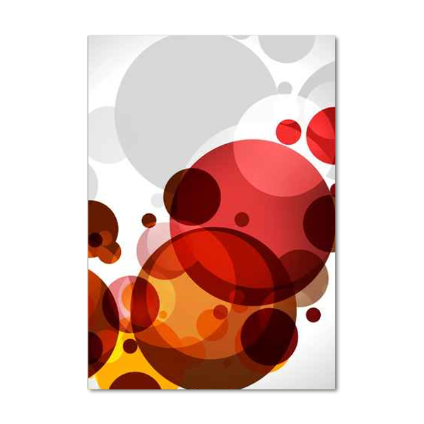 Verticale glasfoto Cirkelabstractie