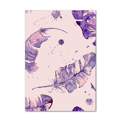 Verticale foto op glas veren