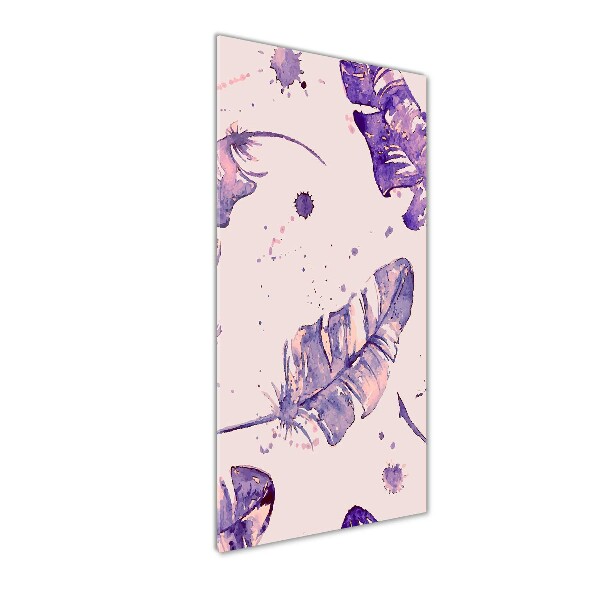 Verticale foto op glas veren