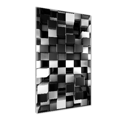 Foto obraz na szkle pionowy Abstrakcja kostki