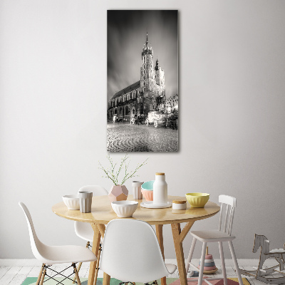 Verticaal glasschilderij Krakau, Polen