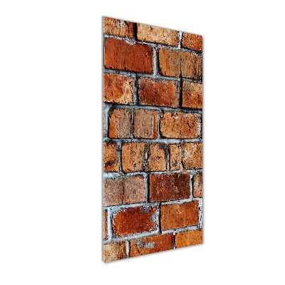 Verticaal glasschilderij Bakstenen muur