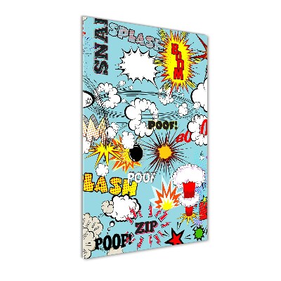 Verticale foto op glas strips