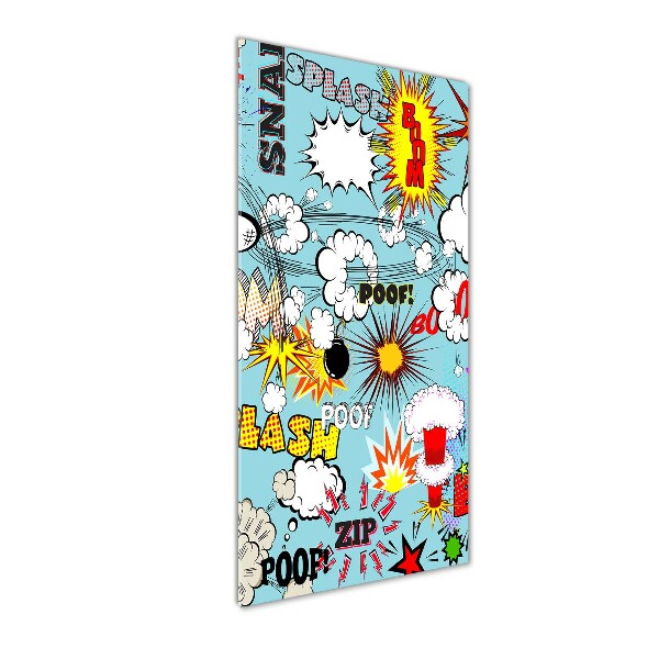 Verticale foto op glas strips