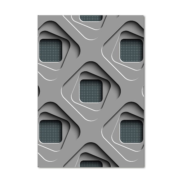 Verticale foto op glas 3D-abstractie