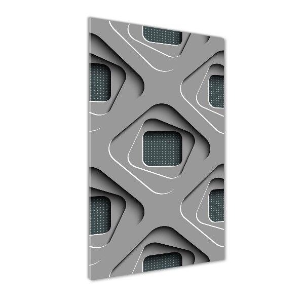 Verticale foto op glas 3D-abstractie