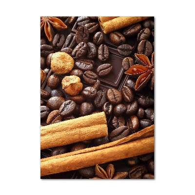 Verticaal glasschilderij Pure chocolade