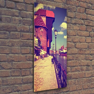 Verticale foto op glas Gdansk, Polen