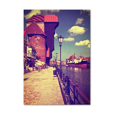 Verticale foto op glas Gdansk, Polen