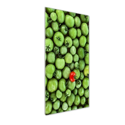 Verticale foto op glas Rode tomaat