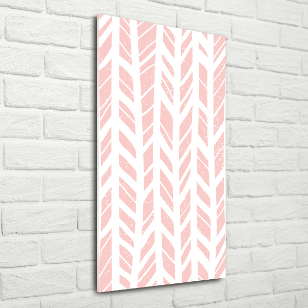 Foto obraz szkło hartowane pionowy Jodełka wzór