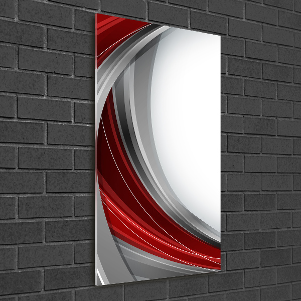 Verticaal glasschilderij Golven op de achtergrond