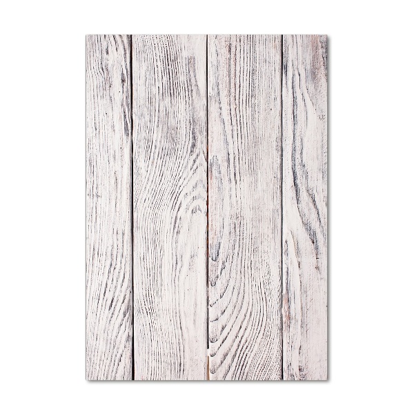 Verticaal glasschilderij Houten muur