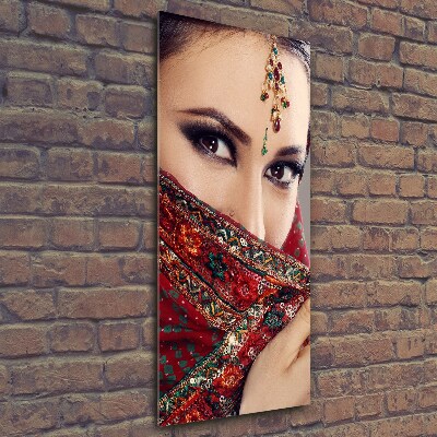 Foto obraz szklany pionowy Indyjska kobieta