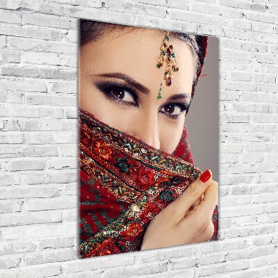 Foto obraz szklany pionowy Indyjska kobieta