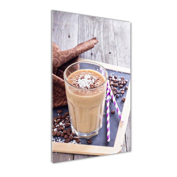 Verticale glasfoto Chocoladecocktail