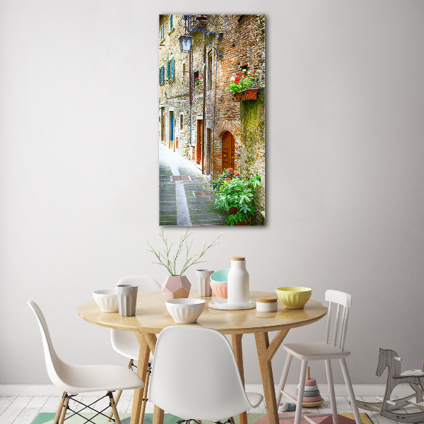 Verticale foto op glas Italiaanse straten