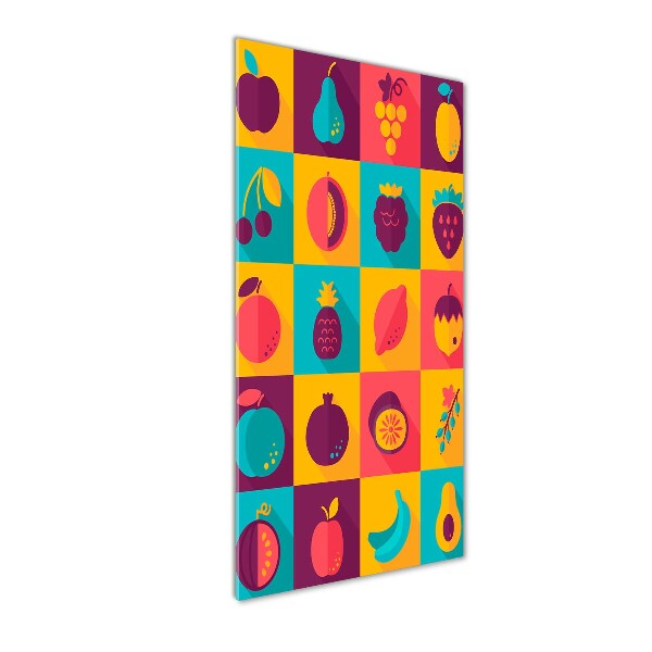 Verticale foto op glas Fruit