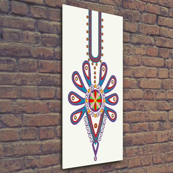 Verticale glasfoto Pools volkspatroon