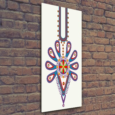 Verticale glasfoto Pools volkspatroon