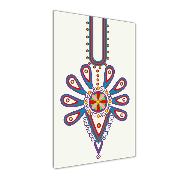 Foto obraz na szkle pionowy Polski wzór ludowy