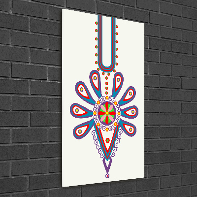 Verticale glasfoto Pools volkspatroon