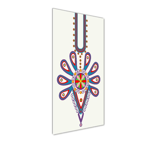 Foto obraz na szkle pionowy Polski wzór ludowy