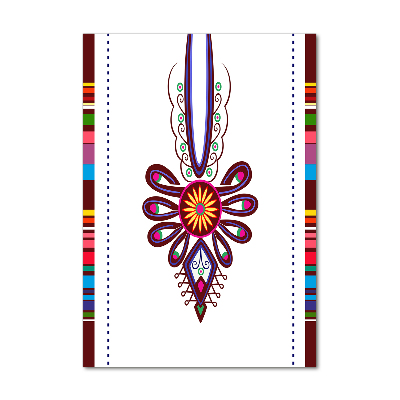 Verticale glasfoto Pools volkspatroon