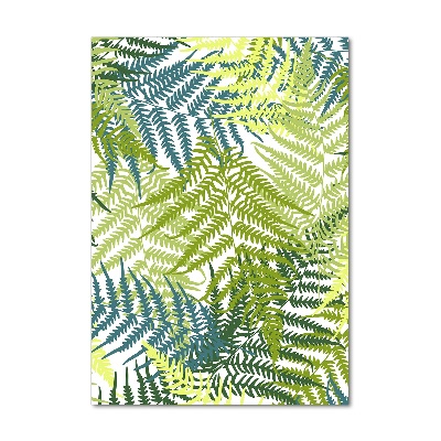 Verticale foto op glas Varenbladeren