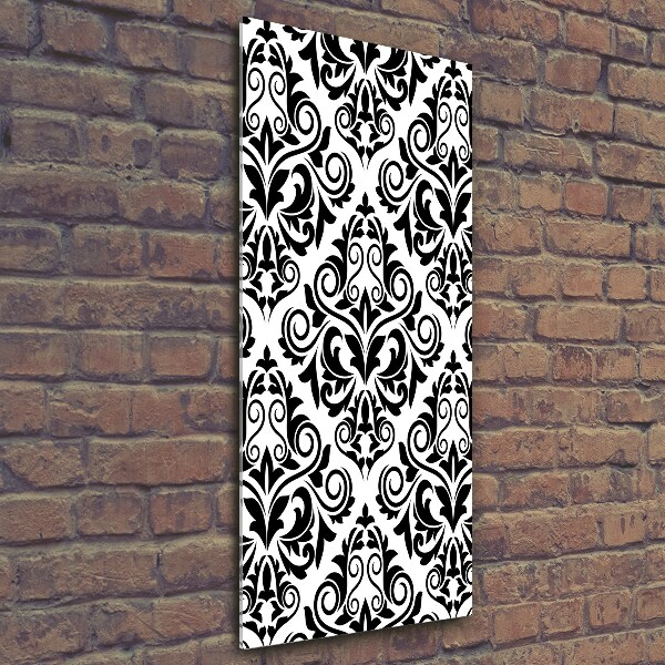 Verticale glasfoto Ornamenten