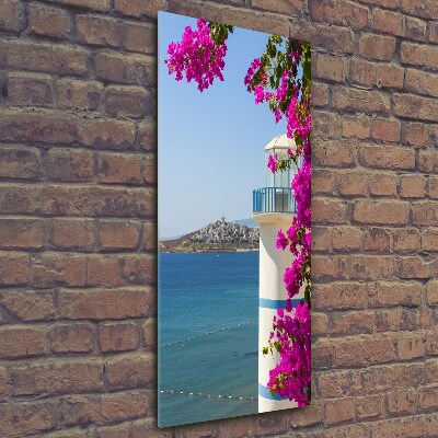 Foto obraz na szkle pionowy Latarnia morska