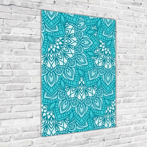 Verticale glasfoto Ornamenten