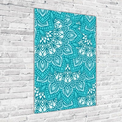 Verticale glasfoto Ornamenten