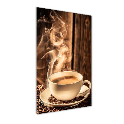 Verticale foto op glas Aromatische koffie