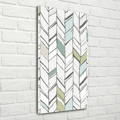 Foto obraz szkło hartowane pionowy Jodełka wzór