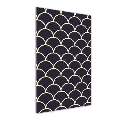 Verticale foto op glas Visschubben