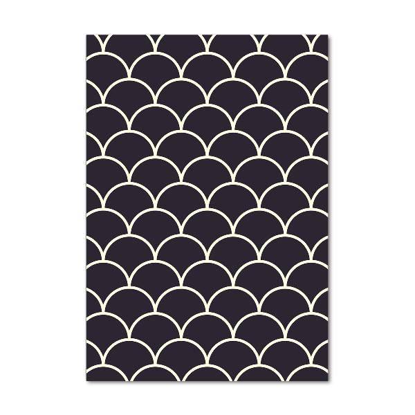 Verticale foto op glas Visschubben