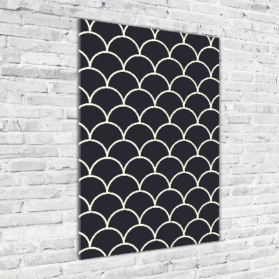 Foto obraz szkło hartowane pionowy Rybie łuski