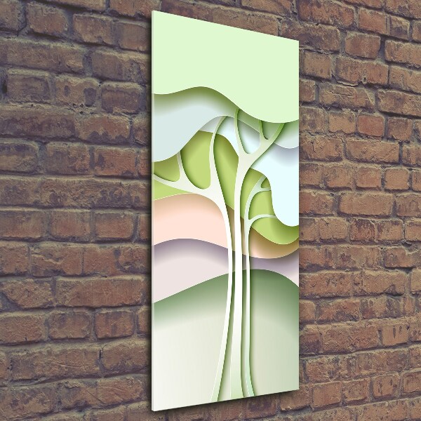 Foto obraz na szkle pionowy Abstrakcyjne drzewo