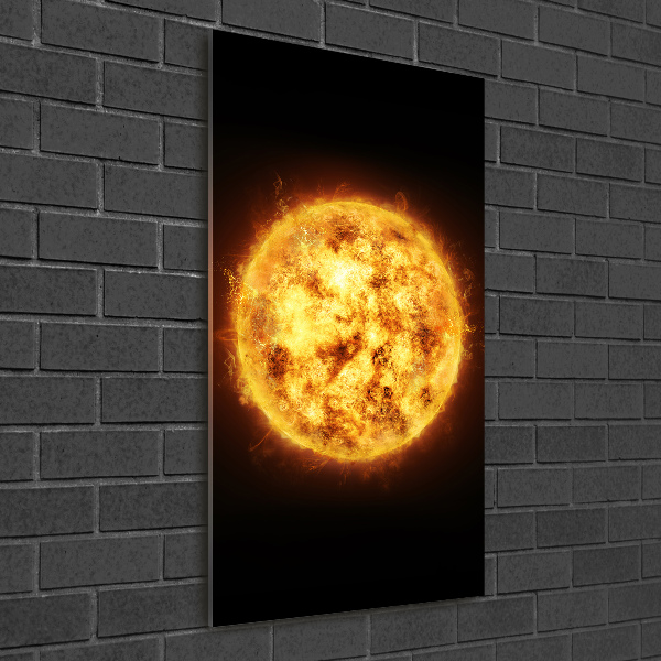 Verticale foto op glas Zon