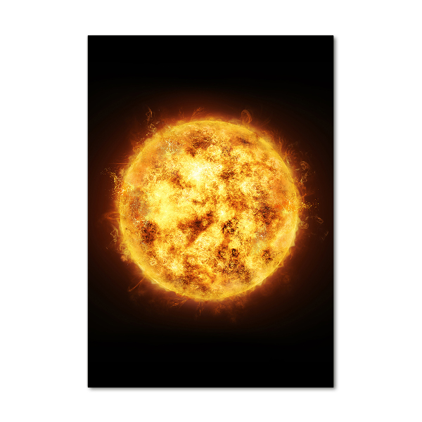 Verticale foto op glas Zon