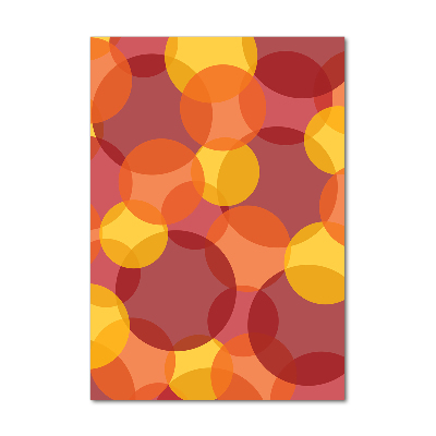 Verticale glasfoto Kleurrijke cirkels